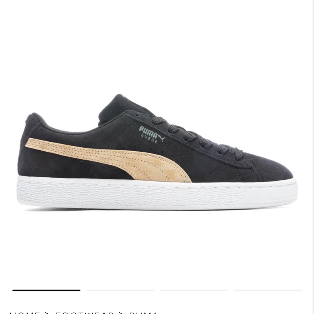 Puma Womens Suede T7 Black Shoes (NWT)